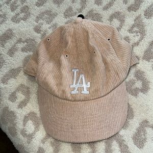 LA Pink Corduroy Hat